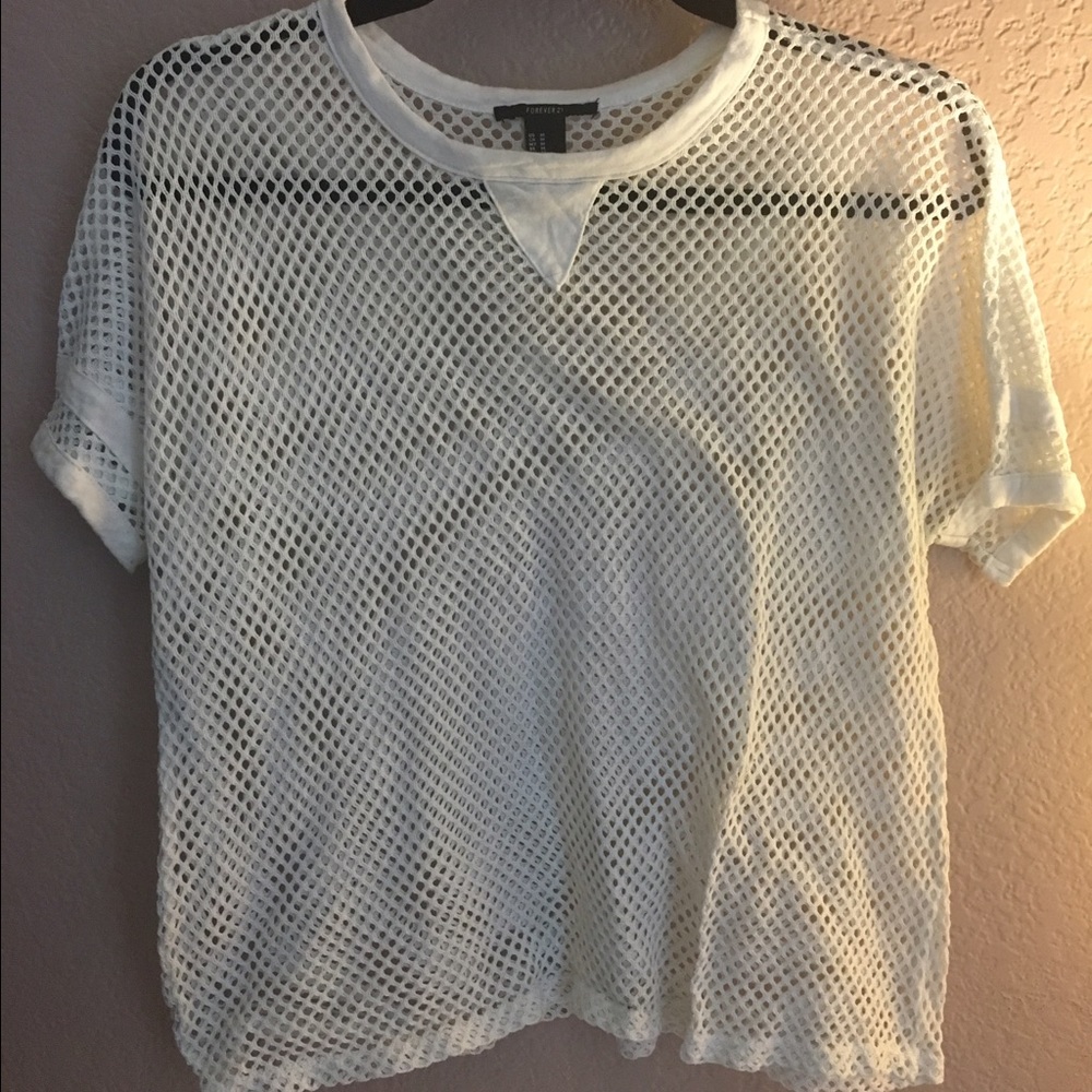 Fish net inspired top