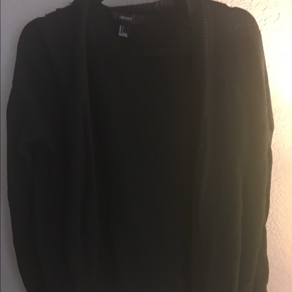 Black button up cardigan