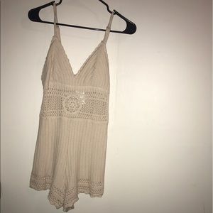 Crotchet beachy romper