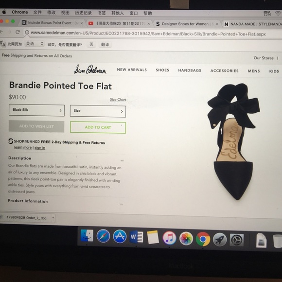 Brandie pointed toe flat - Picture 3 of 4