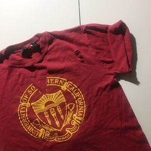 USC Cutout Distressed Tee