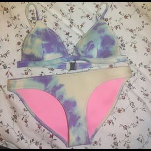 purple tie dye Bikini from triangl!! ⭐️