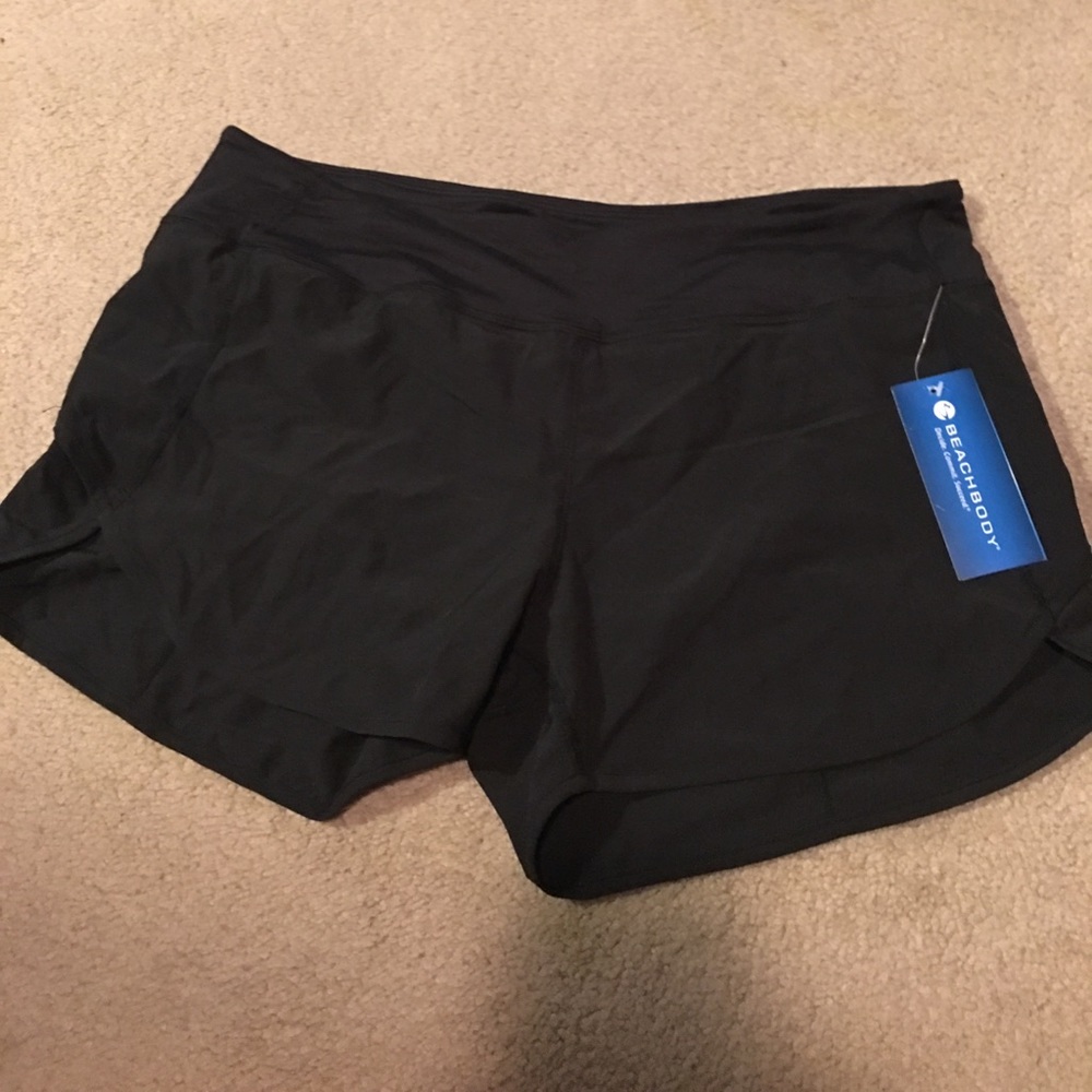 Workout spandex/polyester shorts