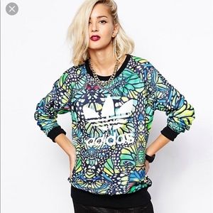 Adidas Butterfly Print Sweater
