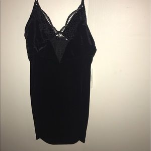 Never worn back velvet dress