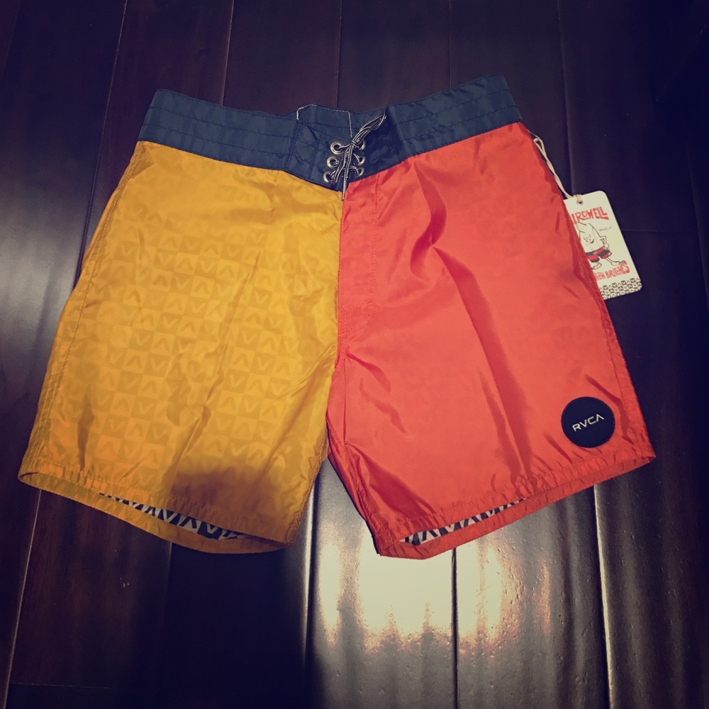 Birdwell x RVCA board shorts