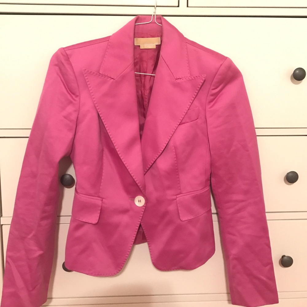 michael kors silk statement jacket