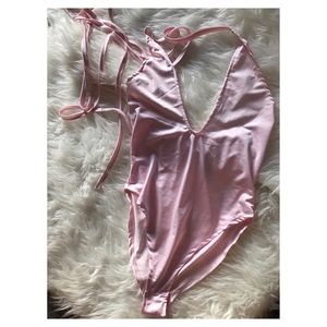Pink One Piece Bathingsuit