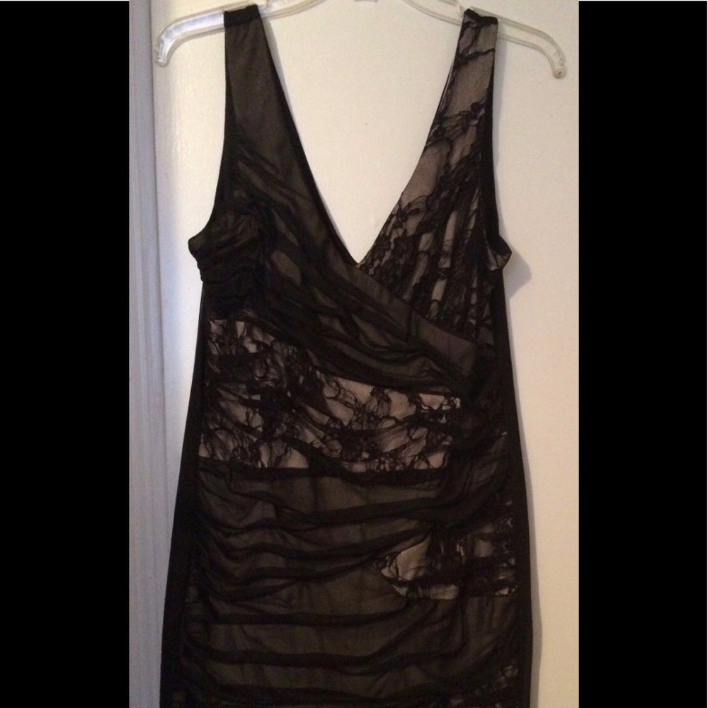 Lace and Nude Cocktail Dress