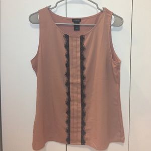 Ann Taylor Mixed Media Shell