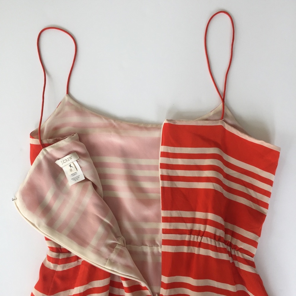 J. Crew • Striped silk dress - Picture 2 of 8