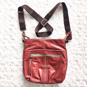 Franco Sarto Cross Body Bag, Rust Colored
