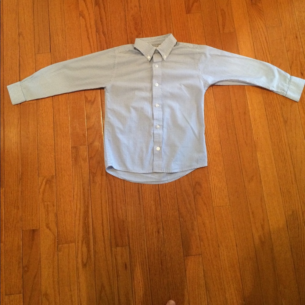 Hartstrings Light Blue Checked Button Down Shirt