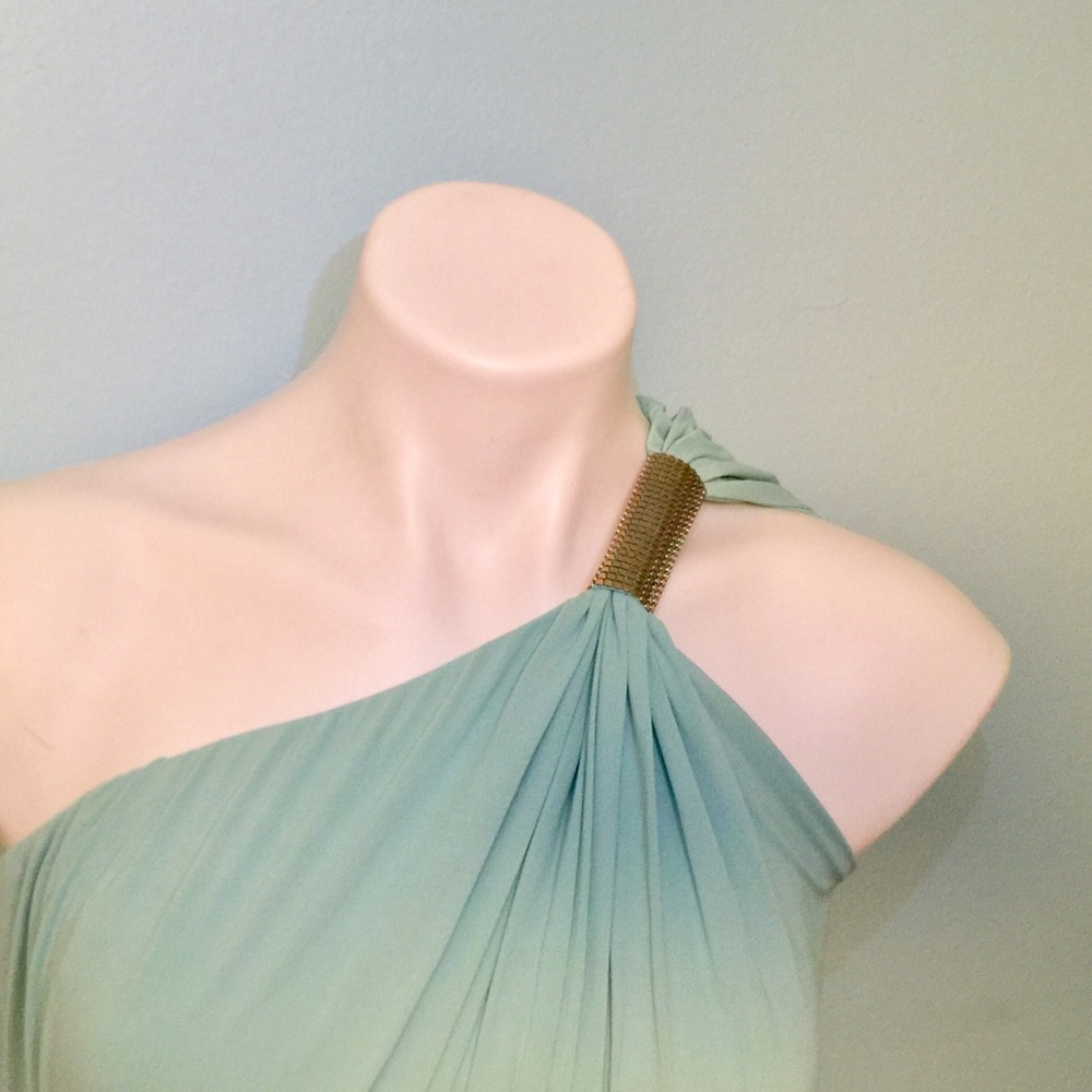 Carmen Marc Valvo one shoulder dress