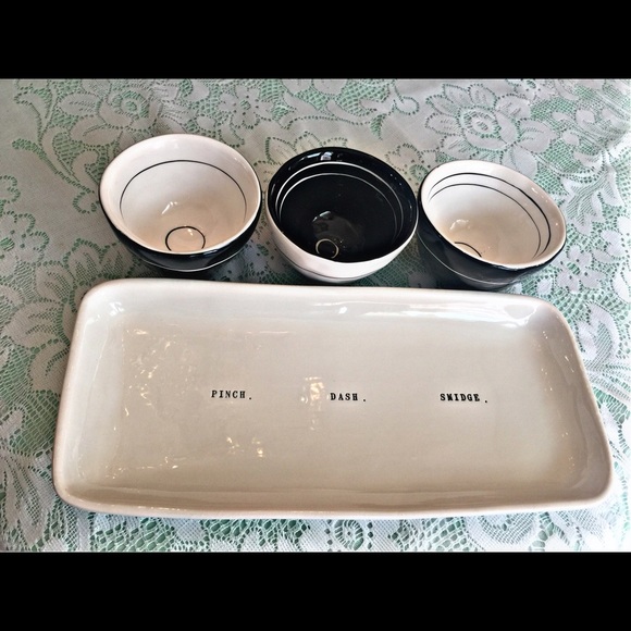 other rae dunn boutique condiments bowls and tray set poshmark