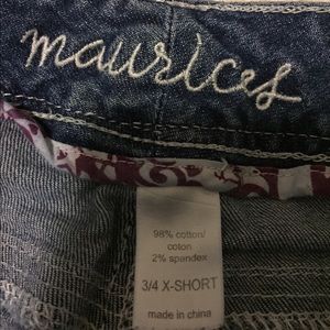 Maurice's original jeans.