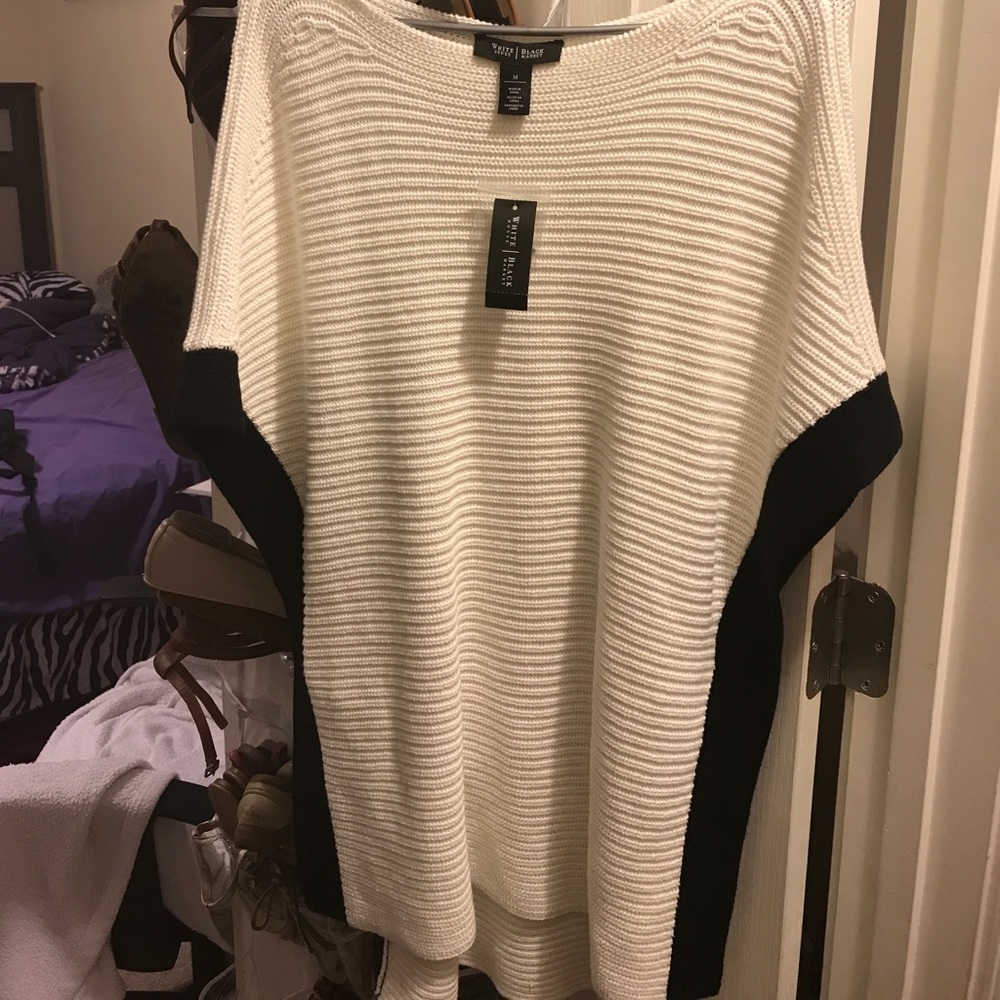 Color block poncho