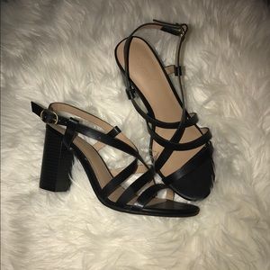Black mini heels