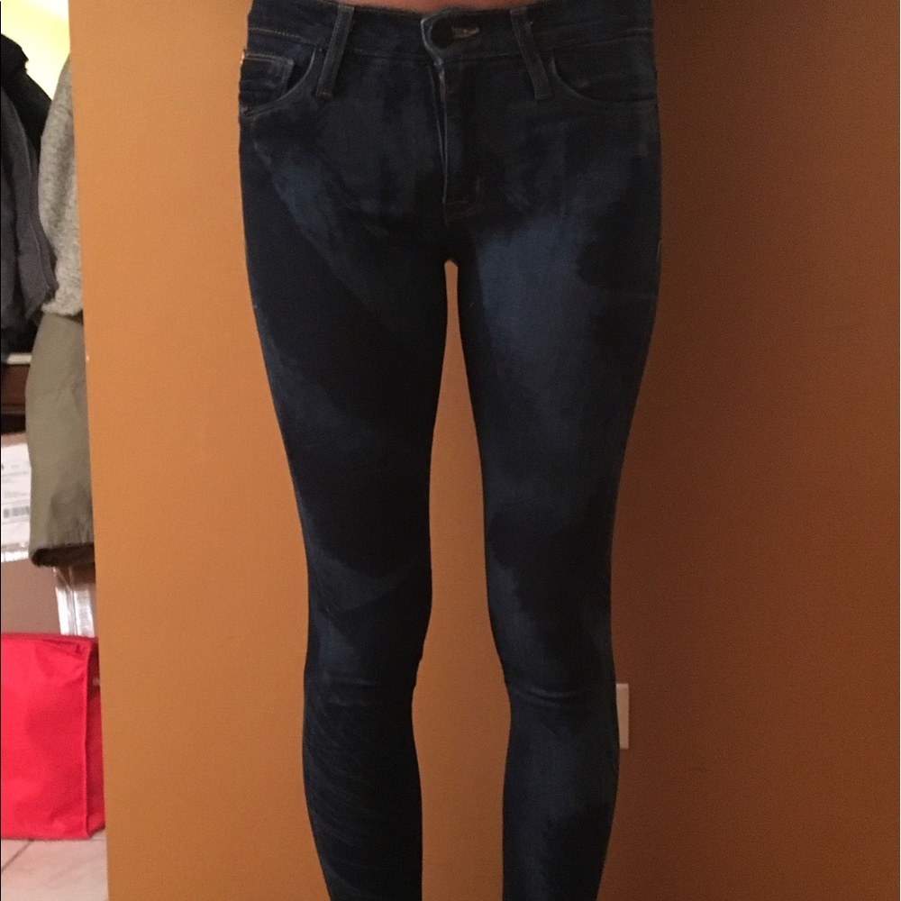 Hudson jeans - hit right at the ankle (not shown)
