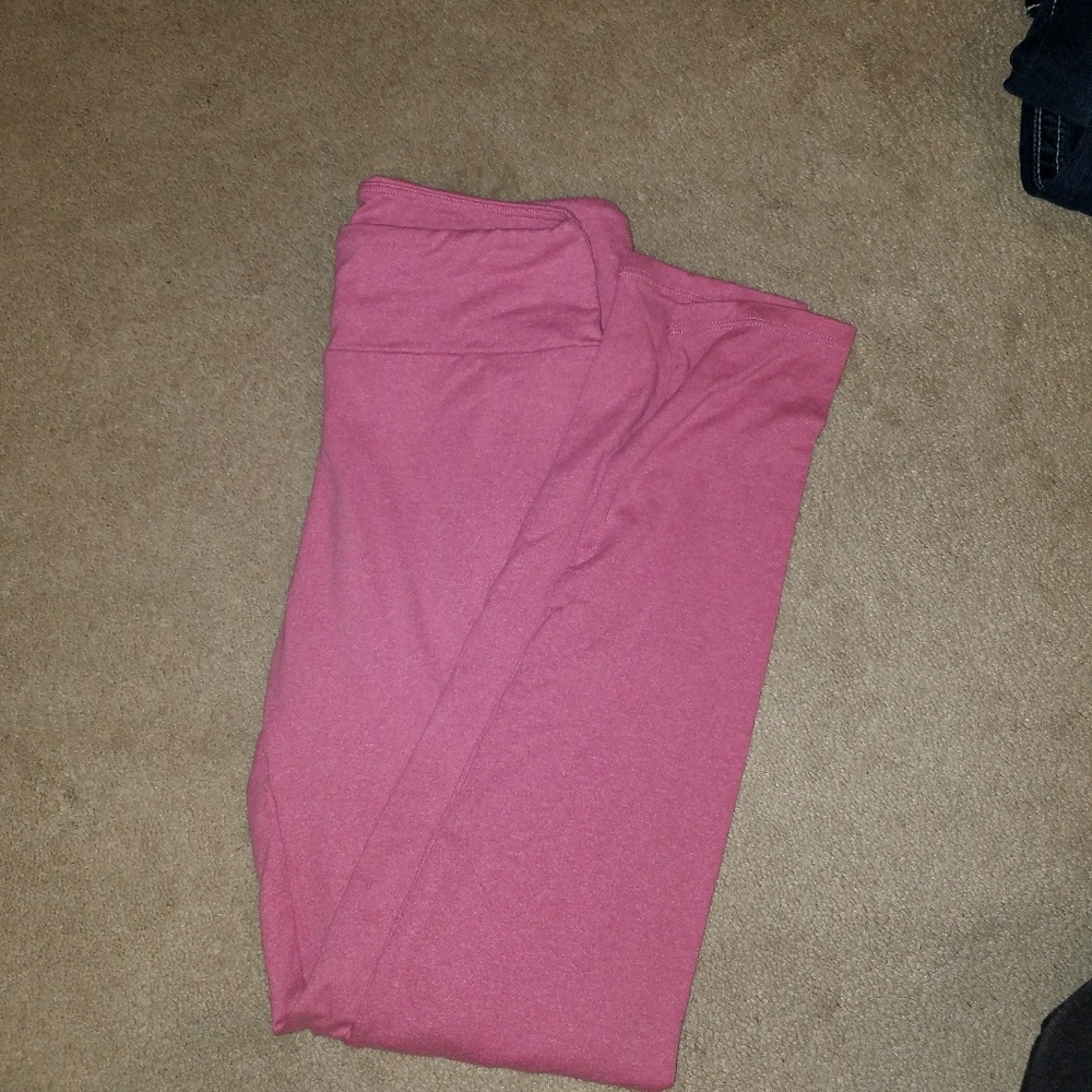 Pink Lularoe Leggings OS