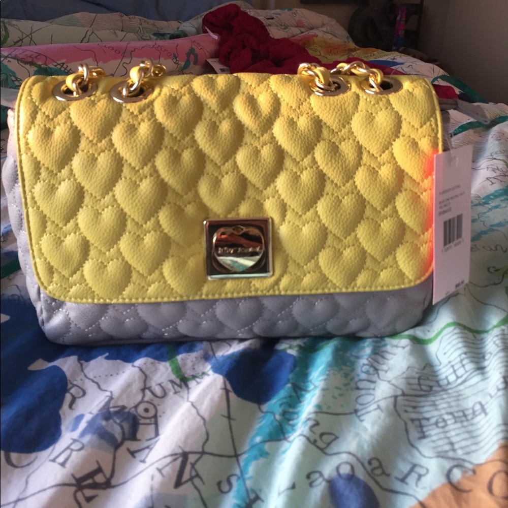 Betsey Johnson heart quilted purse
