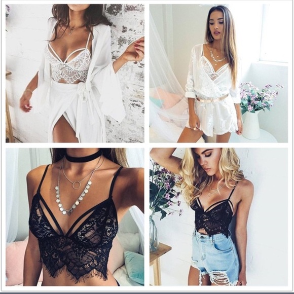 LAST ONEπ¦Sexy and cute pure white lace bralette - Picture 3 of 3