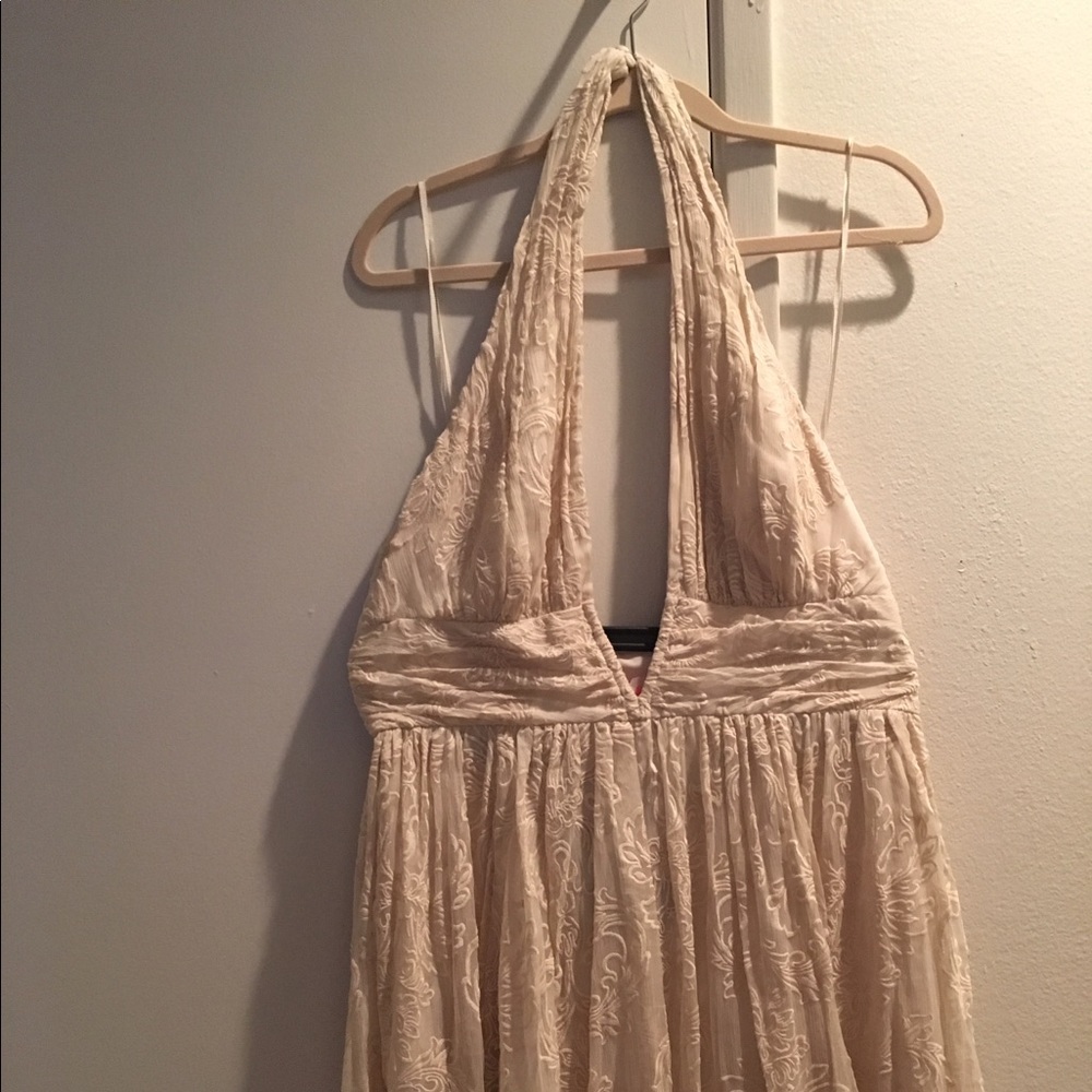 Cream Free People Mini Dress