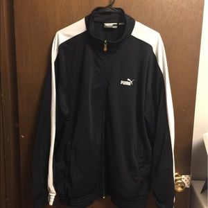 Men's Navy PUMA zip-up jacket