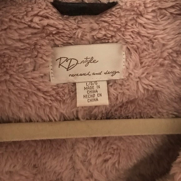 Shearling faux leather bomber - Picture 2 of 4