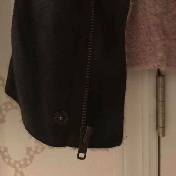 Shearling faux leather bomber - Picture 3 of 4