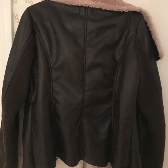 Shearling faux leather bomber - Picture 4 of 4
