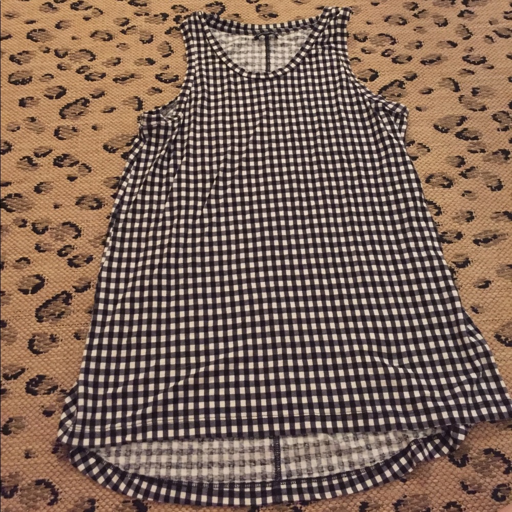 Black Gingham Tank