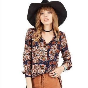 🌻 CLEOBELLA VINTAGE FLORAL "LINDA" TOP