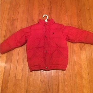 Ralph Lauren Polo Red Puffer Coat