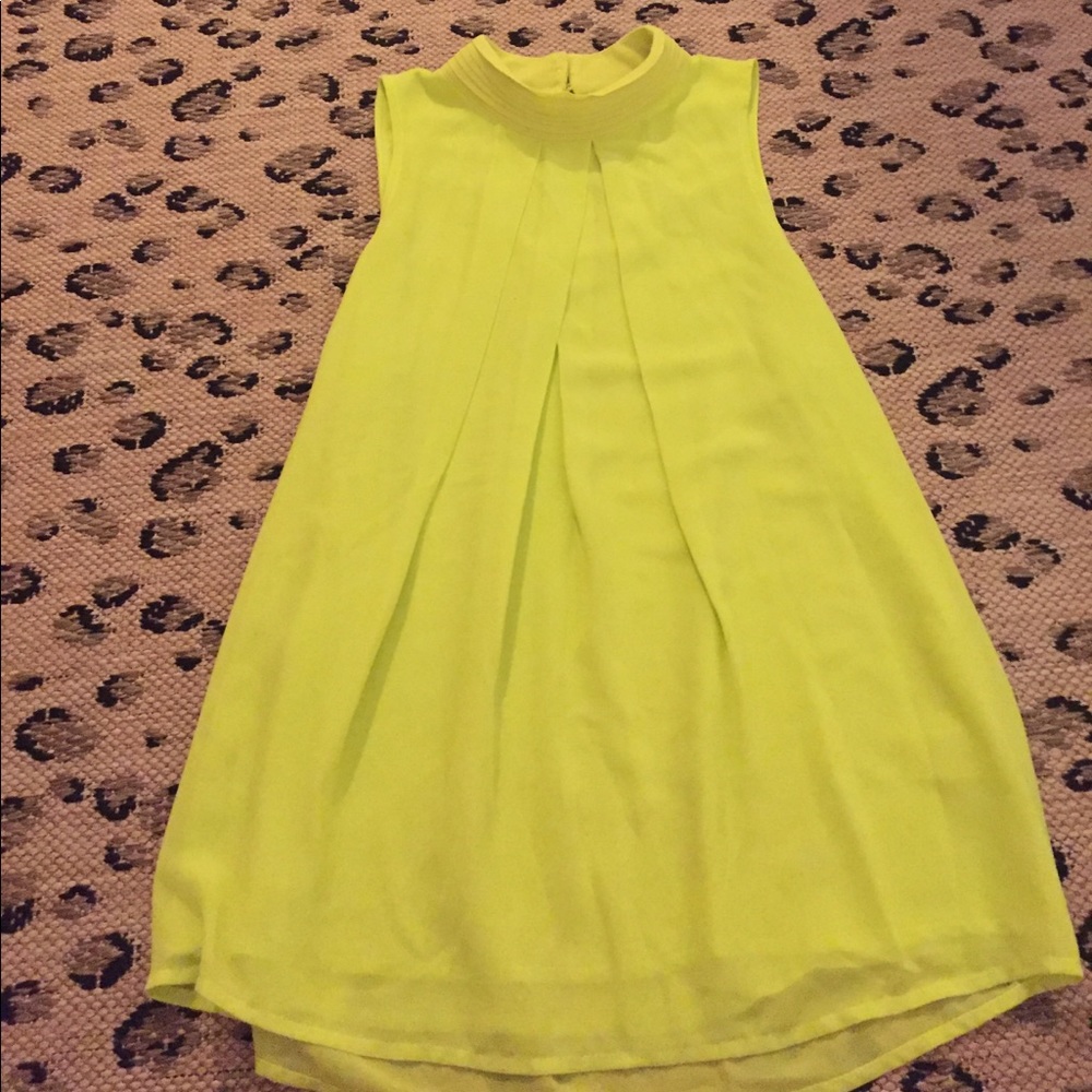 Lime Green Tank Blouse