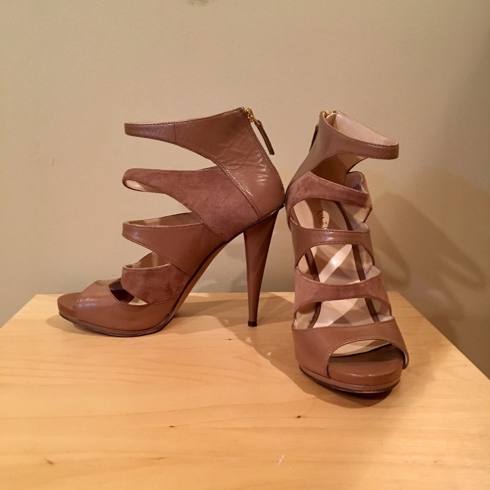 Nine West Suede Strappy Heels