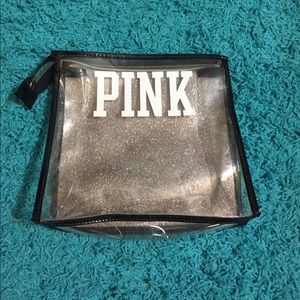 Pink makeup or travel bag