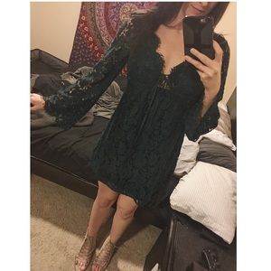 Long sleeve lace dress