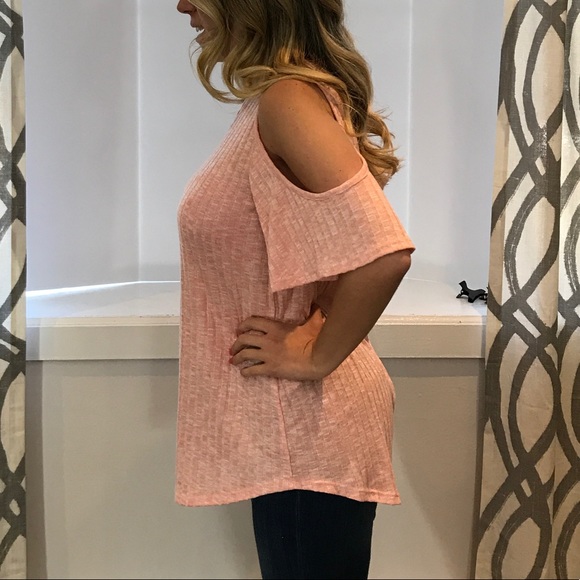 Solid Cold Shoulder Top - Picture 3 of 8