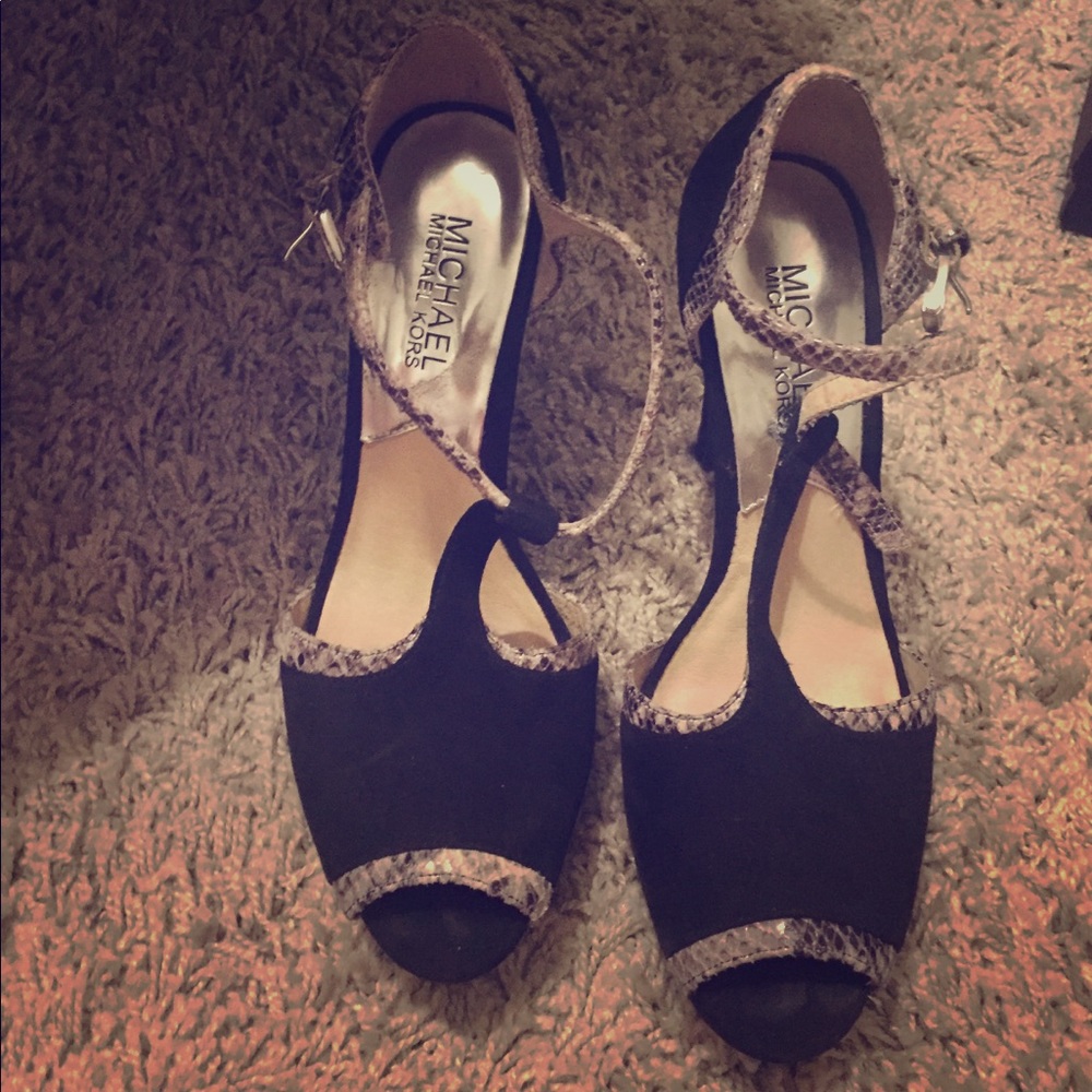 Michael Kors T-strap heels