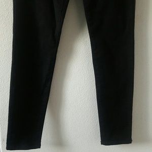 Black rewash skinny jeans