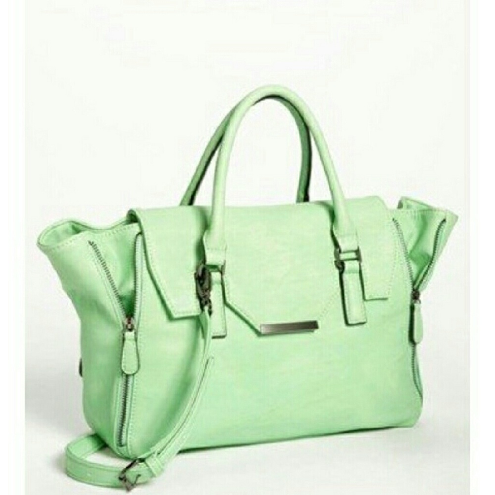Urban expressions mint / seafoam satchel