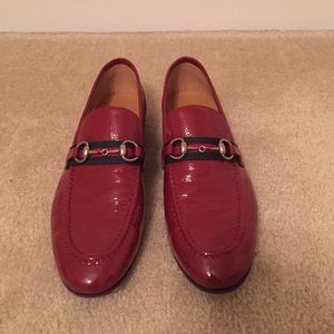 Gucci Loafers 7 (eu 37) patent red