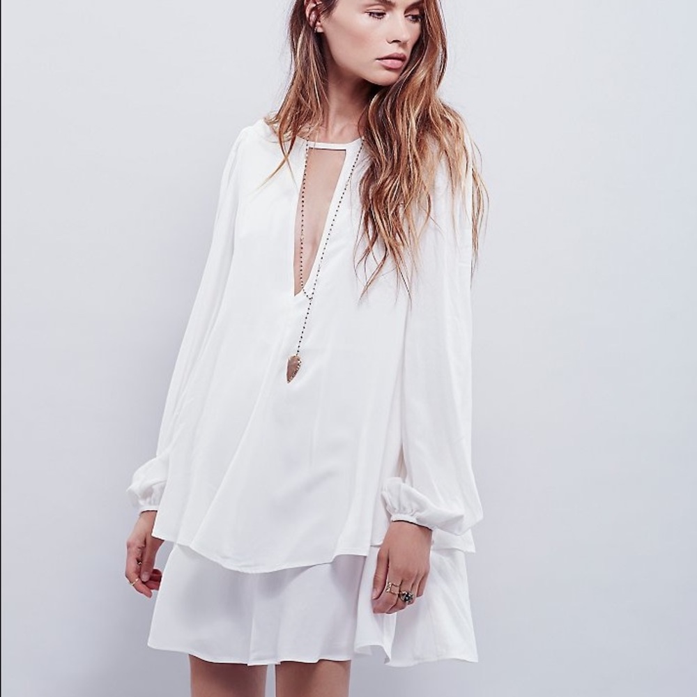 Free People Beck dress white
