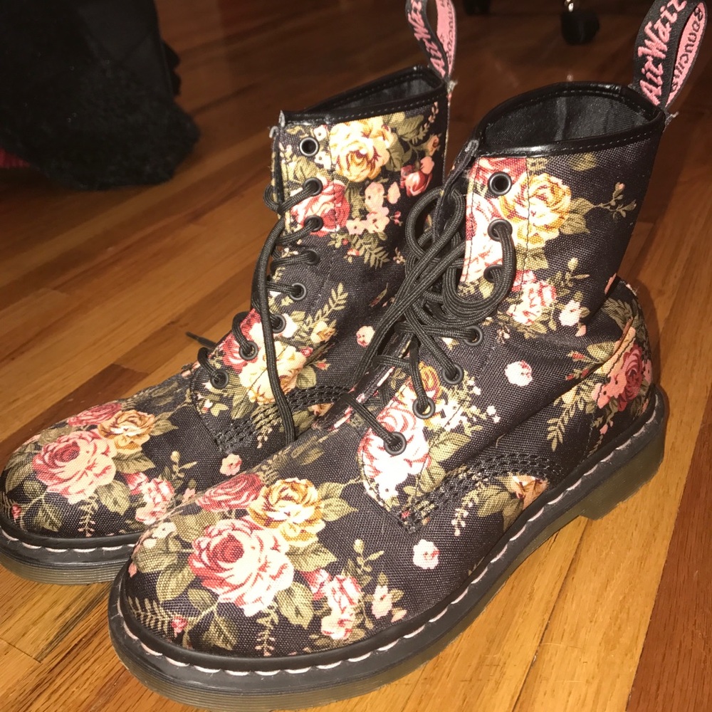 Floral Print Airwair Doc Martens