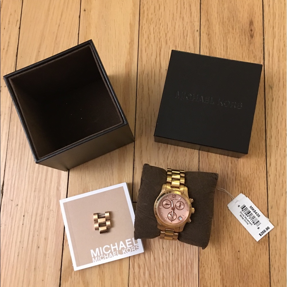Michael Kors Rose Gold Chronograph Watch