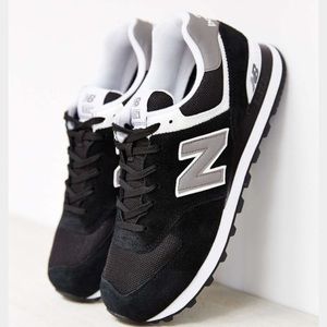 New Balance M574 running shoe black/white/gray