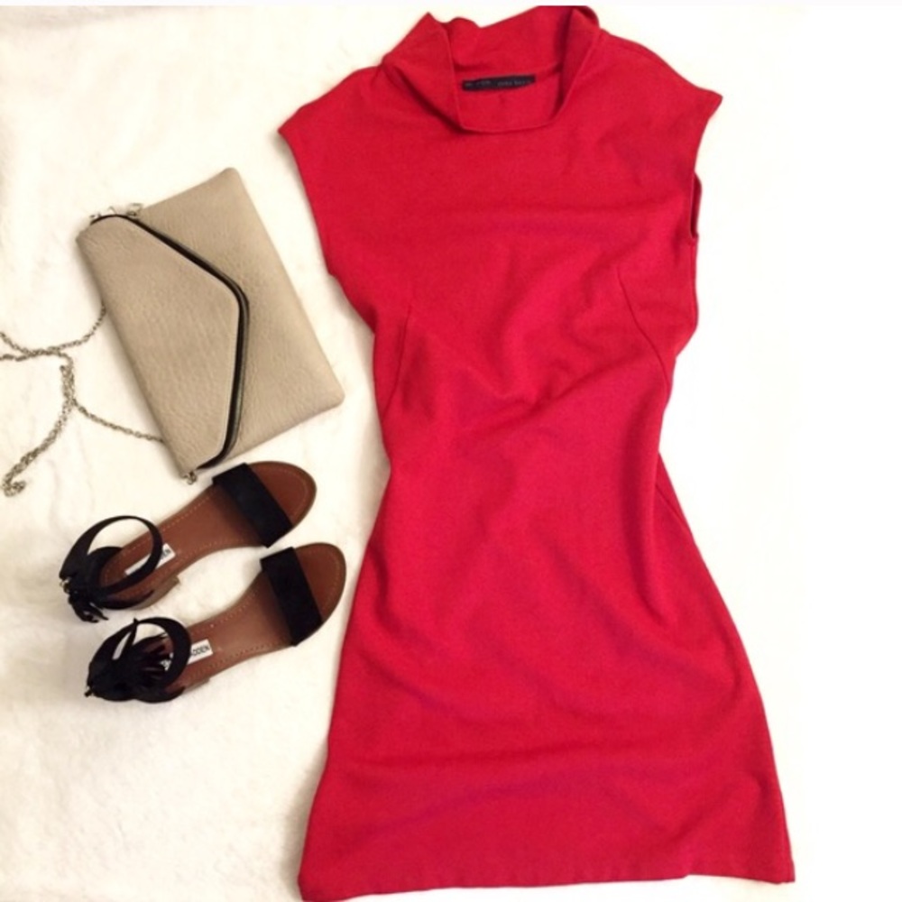 Red Zara dress