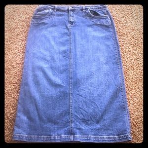Cato denim blue jean skirt sz 14