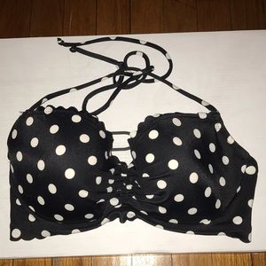 PokaDot VS Getaway Halter Bikini Top